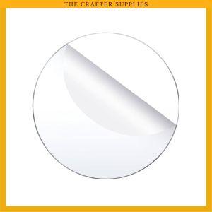 13" to 15"  Clear Acrylic Circle Blanks DIY Round Clear Pre Cut Sheets Customized Size Glass