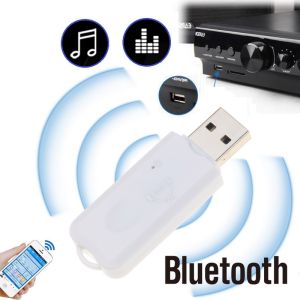 KEBIDU Wireless Bluetooth Music Receiver USB Audio Stereo Receiver Adapter Dongle With Microphone Hands-free Universal For Car Kit Phone Home DVD PC Speaker Headphone MP3
