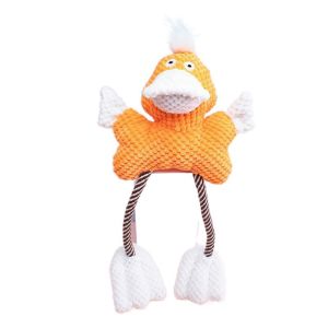 FMSRZX Cleaning Teeth Squeaky Plush Dog Toys Interactive Bite-Proof Pet Squeeze Sound Toy Funny Soft Dog Chewing Rope Toy Puppies