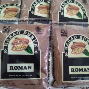 MAKANAN TERMURAH 5 PICIS COKLAT BUBUK KAKAO ROMAN 35 GRAM
