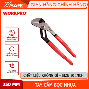 Kìm bơm nước dùng để kẹp điều chỉnh được kích thước lưỡi 10 inch 250mm Workpro - WP231010