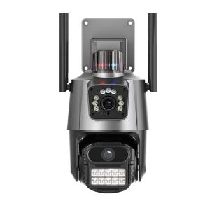 V380 CCTV outdoor waterproof APP HD 4K  wifi Security Camera Dual Lens 8X Zoom Outdoor 4MP IP Night Vision Camera Camera outdoor household 360 degrees without dead Angle binocular remote high-definition monitoring