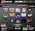 Decal crf 150 l full body hitam sangar merah putih biru free custom nama nomor. 