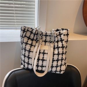 Tas Selempang Bahu Tote Bag Kasual Wanita Import Fashion Korea Terbaru - Shoulder Bag Wanita Kekinian BAO089