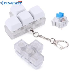 Gaming Keyboard with 4 Fidget Buttons Multi-Color LED Lighting Anti-Ghosting and Spill-Resistant Design for Gamers