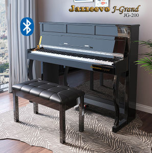 Master/ Exam Grade Piano 88 Keys Upright Digital Acoustic Piano Heavy Hammer Action Weighted Touch Fully Weighted Full Size Key Bluetooth Jazzeevo J-Grand JG-200