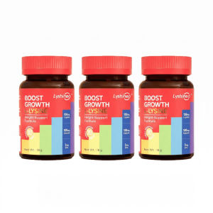 local stock-fast shippingLyshineo L-Lysine Height Supplement 150mg Potency + Calcium & Zinc for Bone Growth