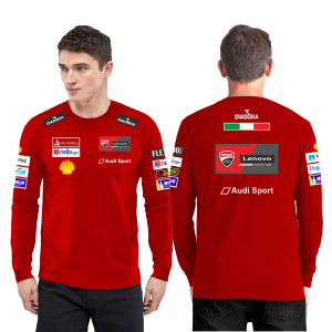 kaos lengan panjang pria DUCATI baju kaos balap motogp Terbaru 2025