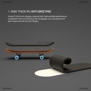 [COD] yixiayun Finger SkateBoard Wooden Fingerboard Toy Professional Stents Finger Skate Set