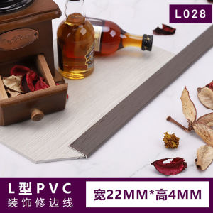 3495 Positive Review SPC Stone Plastic Floor Edge Strip Locking Buckle pvc Floor Trim Plastic Right Angle L Molded Corner Trim Wall Edge Finishing