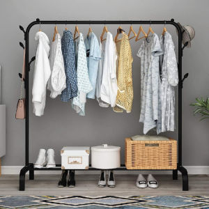 Single Pole Drying Rack Hanger Coat Floor Stand/Rak Baju Kasut