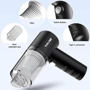 Máy hút bụi cầm tay không dây pin sạc máy hút cầm tay mini hút bụi xe hơi máy tính. LỰC HÚT MẠNH 9000PA120W