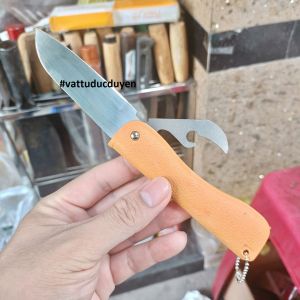 Dao gấp xếp gọn 2 trong 1 đa năng cắt gọt trái cây hoa quả khui bia mở nắp hộp dao xếp đi phượt dã ngoại #vattuducduyen