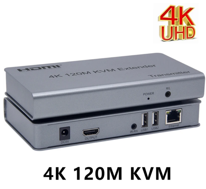 K M Hdmi Kvm Extender Over Cat E Cable Hdmi Usb Ethernet Extender