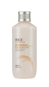 THE FACE Nước Dưỡng Ẩm Ceramide Chiết Xuất Từ Gạo Cung Cấp Độ Ẩm Với Nước Gạo Giải Quyết Tình Trạng Khô Da Tăng Cường Hàng Rào Bảo Vệ Da Dạng Dưỡng Thể Nhẹ Sản Phẩm Chăm Sóc Da Hàn Quốc 5.0 fl. oz.