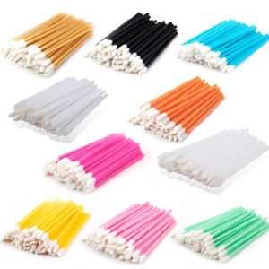 50pcs Disposable Make Up Lip Brush Lipstick Gloss Wands Applicator Makeups Lip Brushes Portable Extension Cosmetic