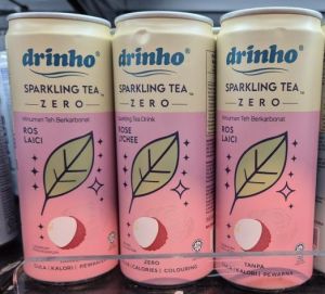 24x320ml RoseLychee Drinkho SparklingTea