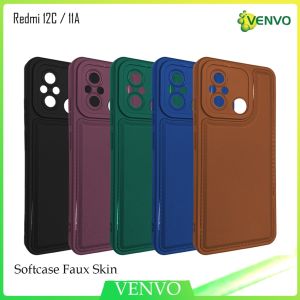VENVO - VV26 Softcase Faux Skin Xiaomi Redmi A1 A2 9 9A 9C 9T 10A 10 4G 5G 10 Prime 10C 12C 11A Note 8 Pro 8 9 Pro 9 10 4G 5G 10 Pro 11 Pro 11 12 4G 5G 12 Pro 4G
