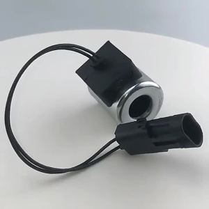 Excavator Lonking 85 Solenoid Valve Coil Pilot Safety Lock Yuchai 65/75-8 Pengpu 60 Internal Diameter 18mm Height 40mm