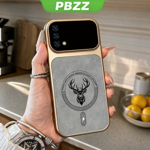 PBZZ Case for OPPO A74 a95 f19s F19 RENO 6 LITE 4G phone casing anxiety Softcase Silicone shockproof Cover new design aesthetic cute silvery Cartoon of animal elk for women JSQML4