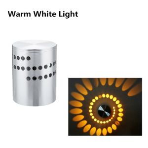 RGB Spiral Hole LED Wall Light Effect Wall Lamp With Remote Controller Colorful Wandlamp For Party Bar Lobby KTV Home Decoration