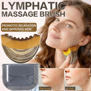 Lymphatic Contour Facial Massager Brush for Jawline & Chin Sculpting Fast Slimming Face Beauty Tool