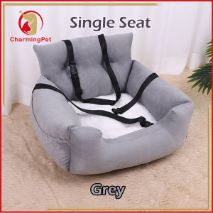 Dog Car SeatPet Booster Seat Pet Travel Safety Dog Bed for Car with Storage Pocket