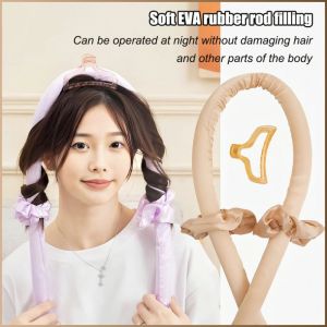 besi keriting tidur tanpa haba kain sutera mulberi tiada kerosakan pada rambut alat keriting