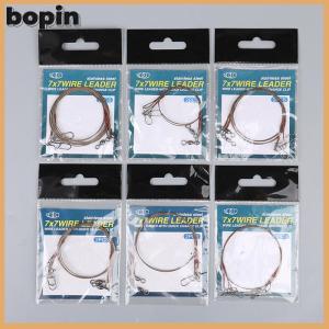 Bopin 2Pcs set Steel Wire Titanium Wire Anti-Biting Line With Pin Fishing Front Wire