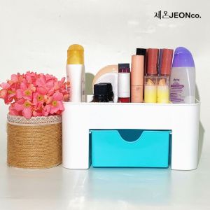 RAK KOSMETIK PLASTIS MINI Praktis Tempat Make Up Minimalis Kotak Penyimpanan Serbaguna Wadah ATK Alat Tulis Kantor Kamar Mandi Multifungsi Termurah