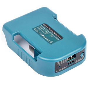 LUZMAR 1Pcs Blue Belt Buckle Battery Holder Chargeable Plastic Battery Adapter Only Adapter for Makita 18V Li-ion Battery