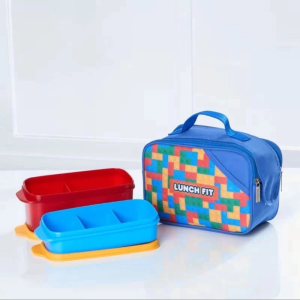 Kenji Series Tas Bekal Kotak Makan Anak Set Lego Series Aluminium foil Lunchbag Coolerbag Premium