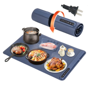 แผ่นอุ่นไฟฟ้า110V แผ่นให้ความร้อนซิลิโคนปรับอุณหภูมิได้พับเก็บได้สำหรับใช้ในประจำวันในบ้าน