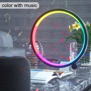 10 inch RGB LED Desk Lamp App Music Rhythm Atmosphere Light Remote Control Dimming Game Desktop Bar Live Broadcast Ring Night Light