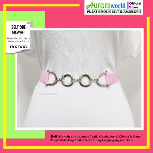 Auroraworld Belt Rantai Sabuk Wanita Gamis Dress Tunik Kebaya Outer Mewah Elastis Ring Chain Belt