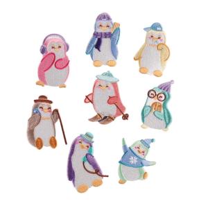 8 Pcs Cartoon Penguins Applique Patches Lovely Animal Iron On Patches Embroidered Patches Repair Patches Sew On Patches