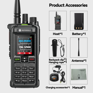 Motorola GT-12 portable 20W 6800Mah IP67 Waterproof 199 Channels FM/AM Two Way pager radio