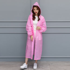 เสื้อกันฝน EVA รุ่นหนา กันน้ำ เสื้อกันฝนสไตล์เกาหลี เสื้อกันฝนผู้ใหญ่ ฟรีไซส์ ใส่ได้ทั้งชาย-หญิง พกพาง่าย