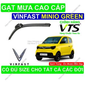 Gạt Mưa Silicon Nano Kính Lái Vinfast Minio Green Cặp Gạt Mưa K.ính Lái Vinfast Minio Green Có Đủ Size C.ho Các Đời Xe