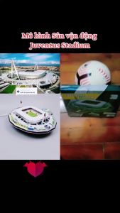 Mô hình sân vận động bóng đá SVĐ Juventus Stadium đồ chơi lắp ghép sân vận động bóng đá JUVE mô hình giấy 3D độc đáo - Nghị Thể Thao Bóng Đá Bida