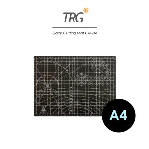 TRG Black Cutting Mat Alas Potong A4 CM-04 - Cuting Matt Hitam TRG