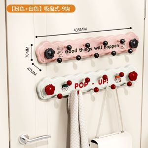 ขอขึ้น ตะขอถ้วยดูด สุนทรียภาพของบ้าน อุปกรณ์แขวน แถวต่อแถว การจัดเก็บและการจัดระเบียบ ไม่มีการเจาะ