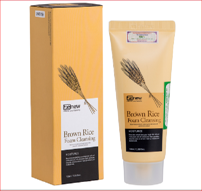 Sữa Rửa Mặt Benew Tinh Chất Gạo 100ml Brown Rice Foam Cleansing