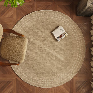 MLADEN Stain-resistant Non-slip Round Carpet Karpet Bilik Tidur Bedroom Mat Room Decor-80/100cm地毯