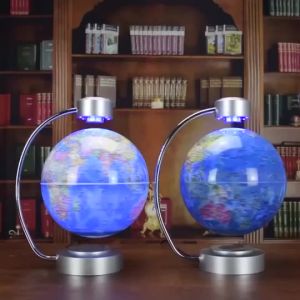 Magnetic Levitation Floating Globe Anti Gravity World Map with Light Home Office Desk Decoration Educational Gift English Version