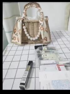 ตะกร้าดอกไม้ถือ กระเป๋าทอหวาย ตะกร้าหวายสำหรับเด็ก ตะกร้าของขวัญงานแต่งงาน