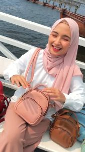 Tas Ransel Wanita Kekinian Tas Selempang Wanita Dewasa Premium Murah Tas Nunna Tas 2in1