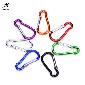 DP👓🧤🎾 Nhôm Keyring Carabiner D-Ring Móc Chìa Khóa Clip karabiner Snap móc cắm trại