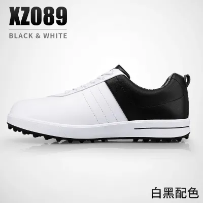 PGM Men Golf Shoes Anti-slip Breathable Super Fiber Spikeless Waterproof Outdoor Sports Sneakers XZ089