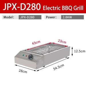 SUNATUR Electric BBQ Grill Portable Stainless Steel Smokeless Barbecue Stove 2800W (JPX-D280)